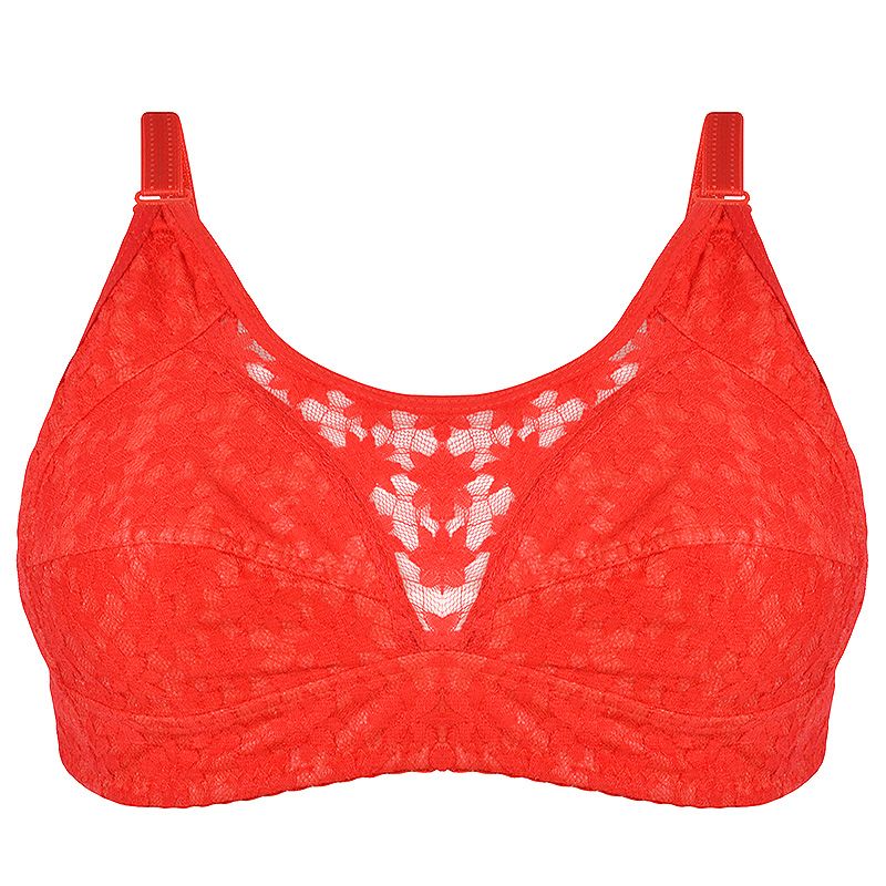 سوتین زنانه دکسونری مدل 125004805  گیپور رنگ قرمز -  - 2