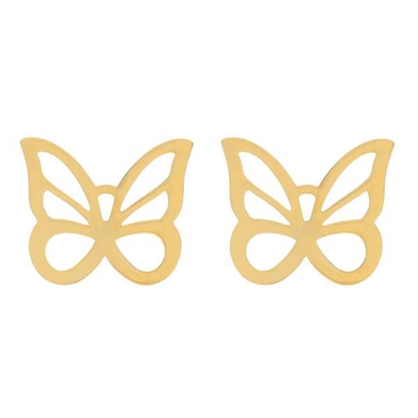 گوشواره طلا 18 عیار زنانه کانیار گالری کد GOA122