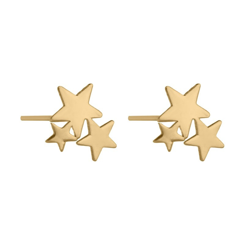 گوشواره طلا 18 عیار زنانه قیراط مدل ستاره کد GH6253