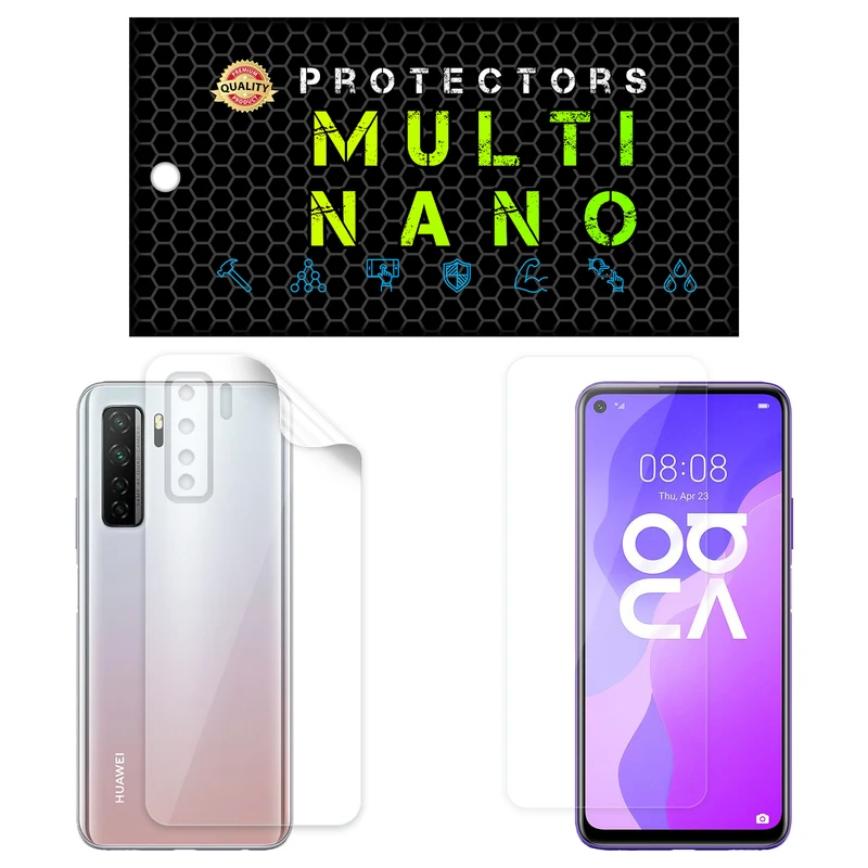 محافظ صفحه نمایش مولتی نانو مدل X-SFT مناسب برای گوشی موبایل هوآوی Nova 7 SE به همراه محافظ پشت