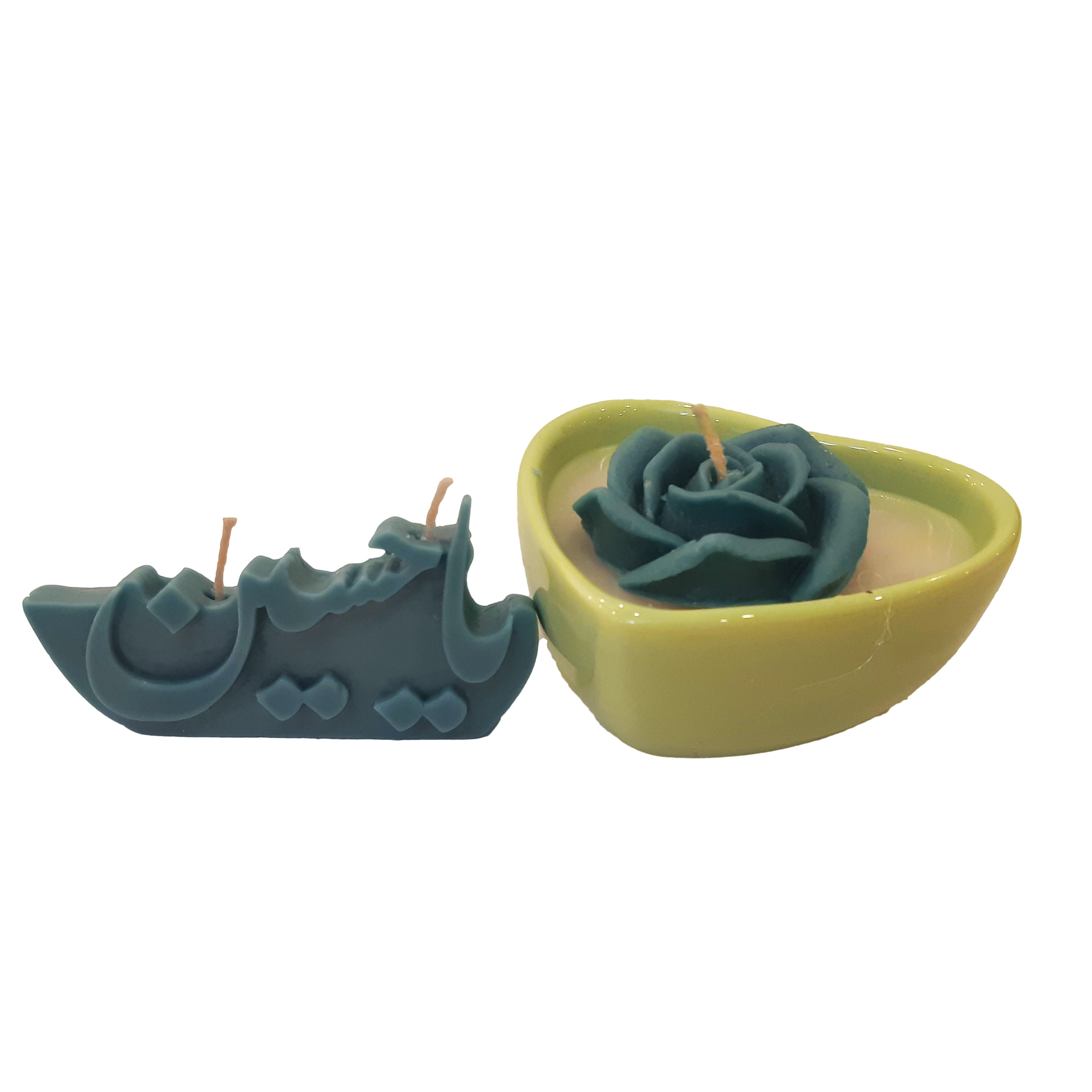 شمع دست ساز مدل box-70 مجموعه 2 عددی