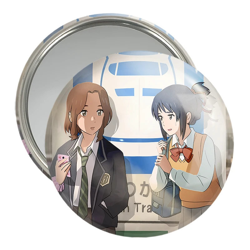 آینه جیبی خندالو مدل میتسویا میامیزو انیمه یورنیم Your Name  کد 16252