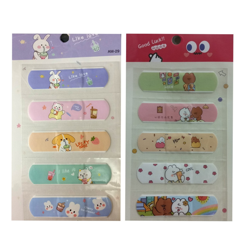 چسب زخم مدل  فانتزی طرح خرگوش و دوست خرسی مجموعه 2 عددی