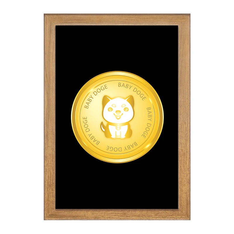 تابلو خندالو مدل ارز دیجیتال بیبی دوج  کد 10911