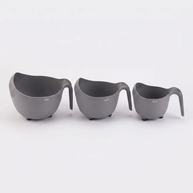 آبکش و آبگیر لیمون مدل Non Slip مجموعه 3 عددی