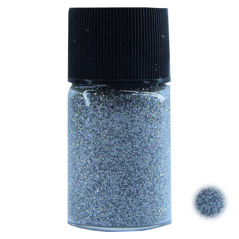 پودر لاک ناخن مدل شیمر Shine Silver
