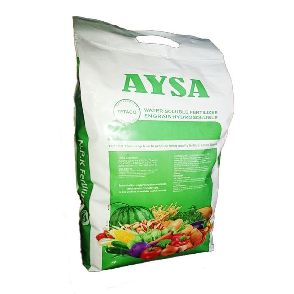 کود تتاکو مدل AYSA-NPK مناسب خربزه و طالبی بسته 10 کیلوگرمی کود تتاکو مدل AYSA-NPK مناسب خربزه و طالبی بسته 10 کیلوگرمی