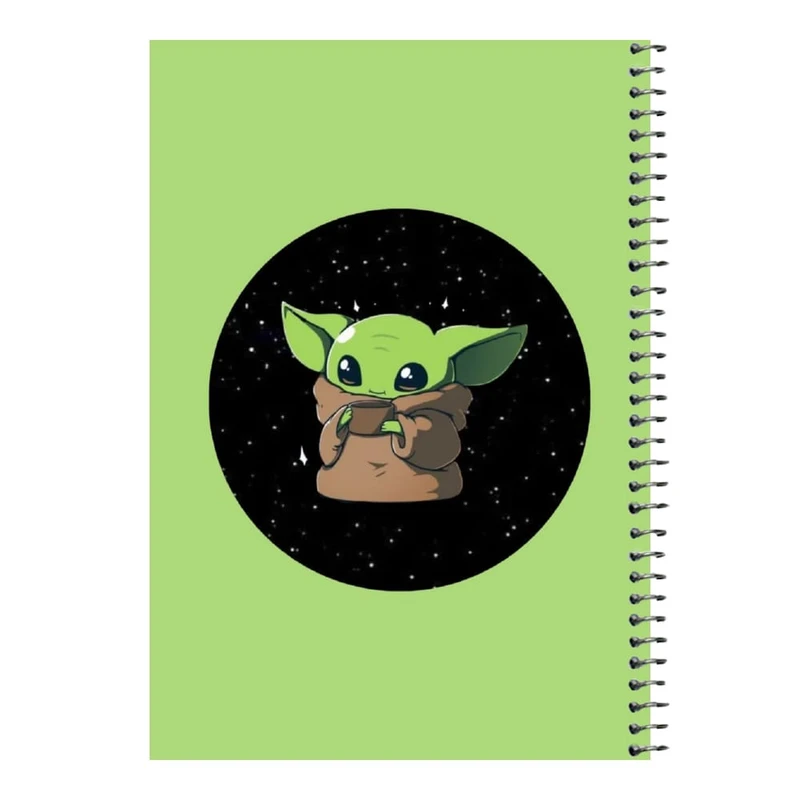 دفتر مشق 80 برگ اس جی مدل بیبی یودا کد۷  