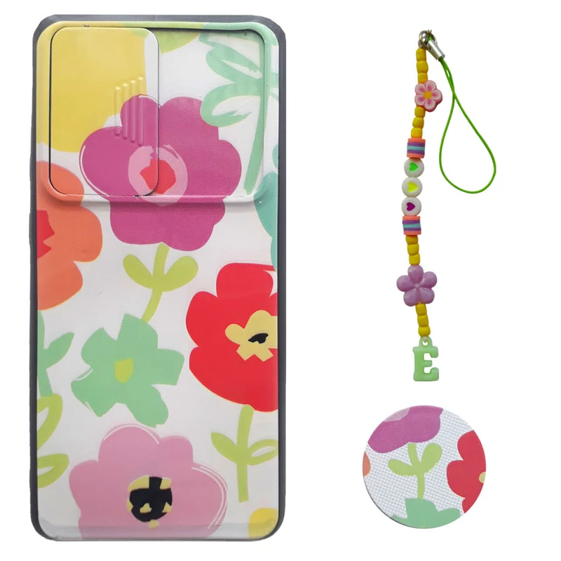 کاور کد A6435 مناسب برای گوشی موبایل اپل iPhone 12 Pro max به همراه پایه نگهدارنده و بند آویز