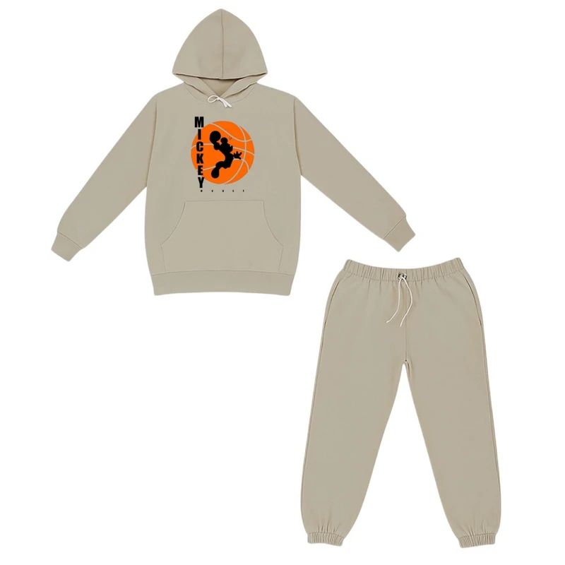 ست هودی و شلوار راحتی بچگانه مدل بسکتبال کد v2 