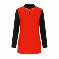 بلوز آستین بلند یقه ایستاده زنانه مدل ماهک کد ۲۰