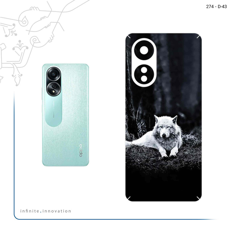 برچسب پوششی ماهوت مدل Dire_Wolf مناسب برای گوشی موبایل اپو A58 4G