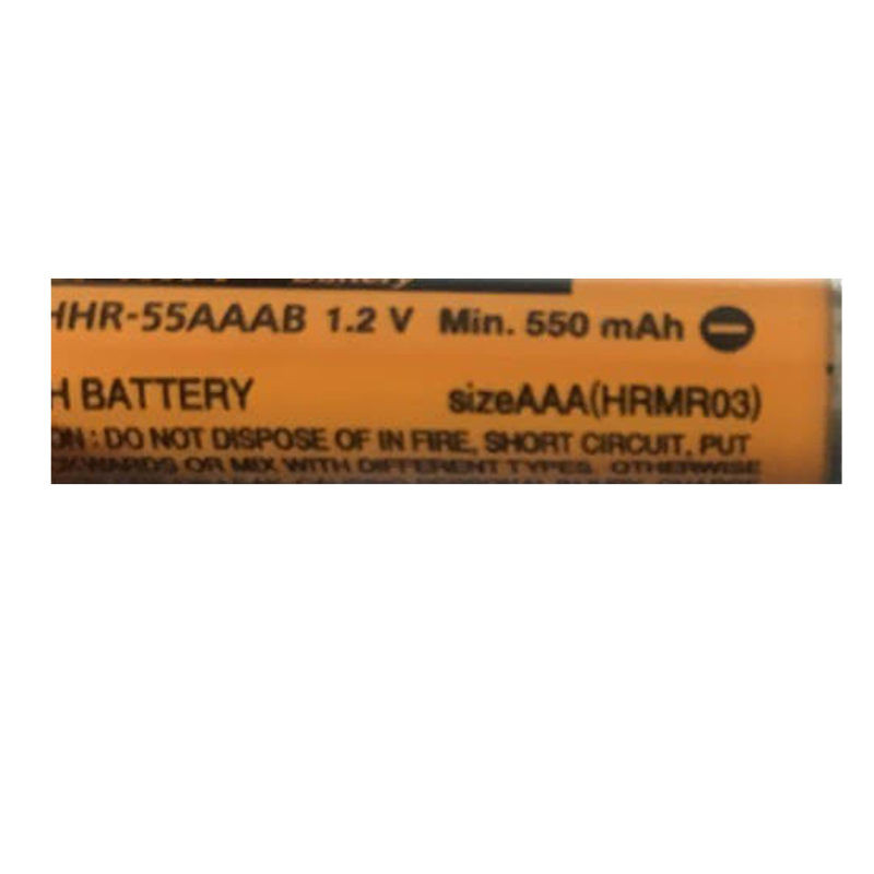 باتری نیم قلمی قابل شارژ پاناسونیک مدل HHR-55AAAB(HRMR03)/Malaysia بسته دو عددی