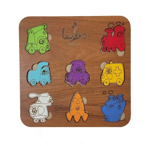 بازی آموزشی مدل جورچین وسایل نقلیه کد k-39