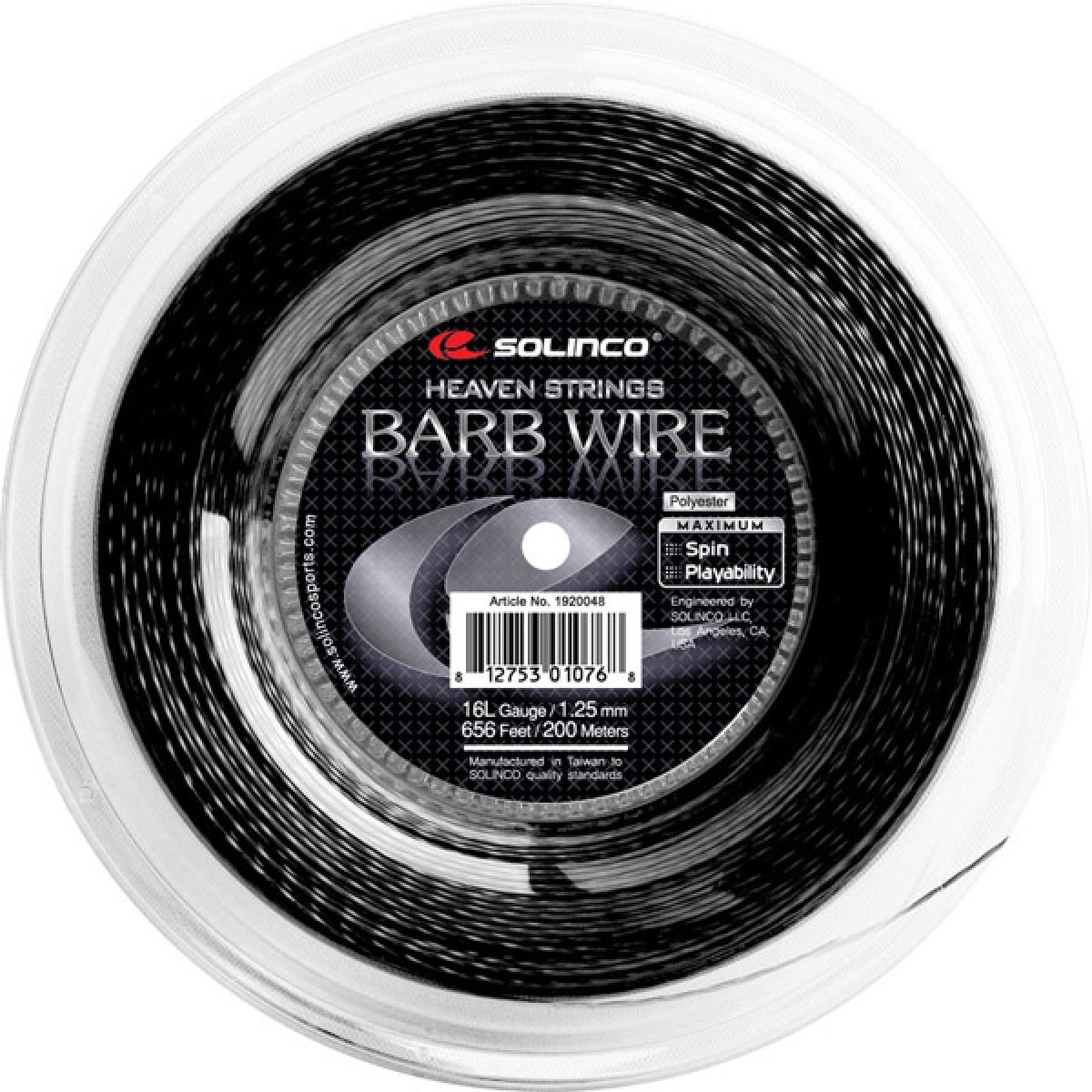 زه راکت سولینکو مدل BARB WIRE- Spin - playability