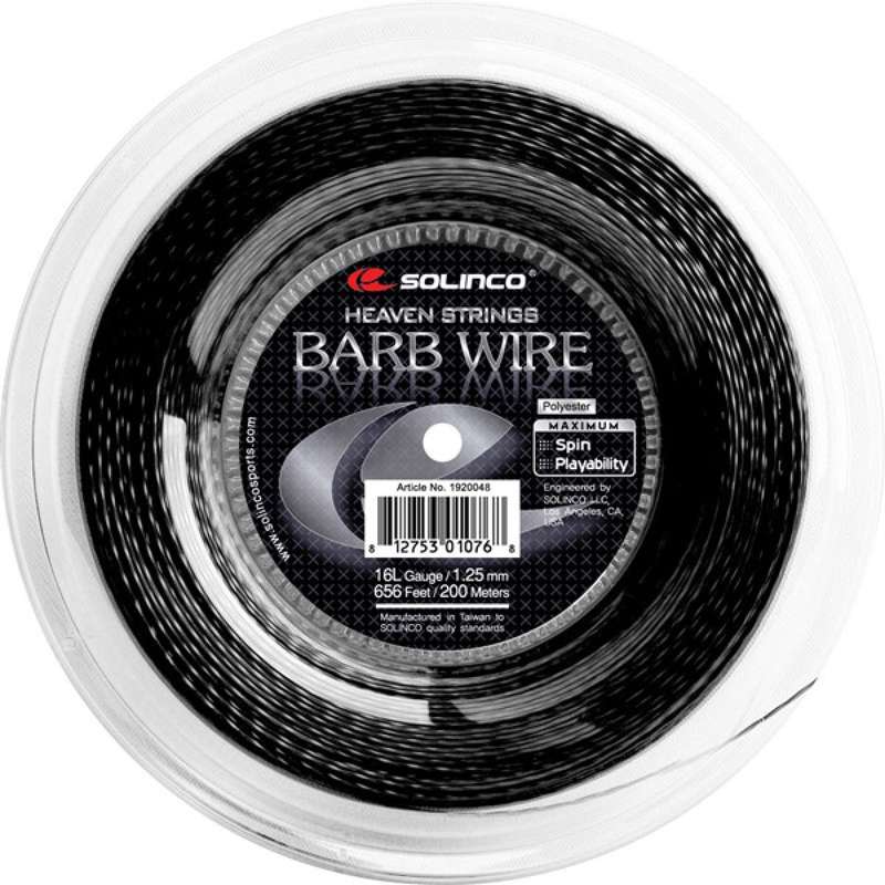 زه راکت سولینکو مدل BARB WIRE- Spin - playability
