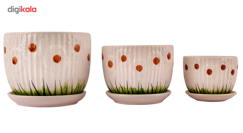 گلدان مدل 126-6 بسته 3 عددی