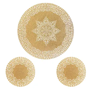 ست رومیزی 3 تکه مدل هشت پر کد C003