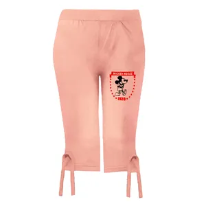 شلوارک زنانه مدل میکی رنگ صورتی روشن