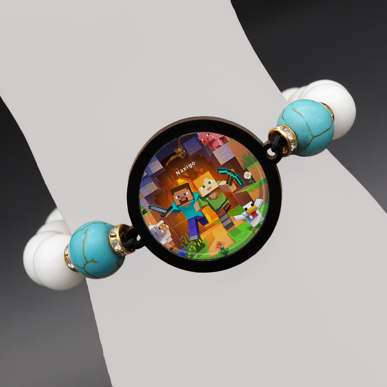 دستبند زنانه ناکسیگو مدل ماینکرفت کد BR6886 دستبند زنانه ناکسیگو مدل ماینکرفت کد BR6886