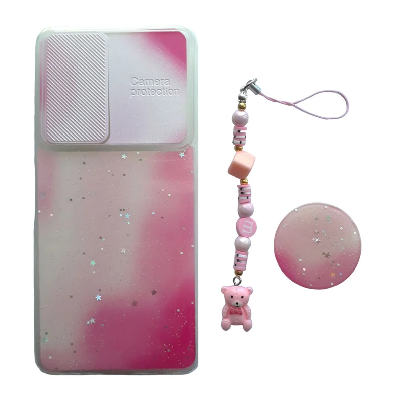 کاور طرح تدی کد A11533 مناسب برای گوشی موبایل سامسونگ Galaxy A52 4G / A52 5G / A52s به همراه پایه نگهدارنده و بند آویز