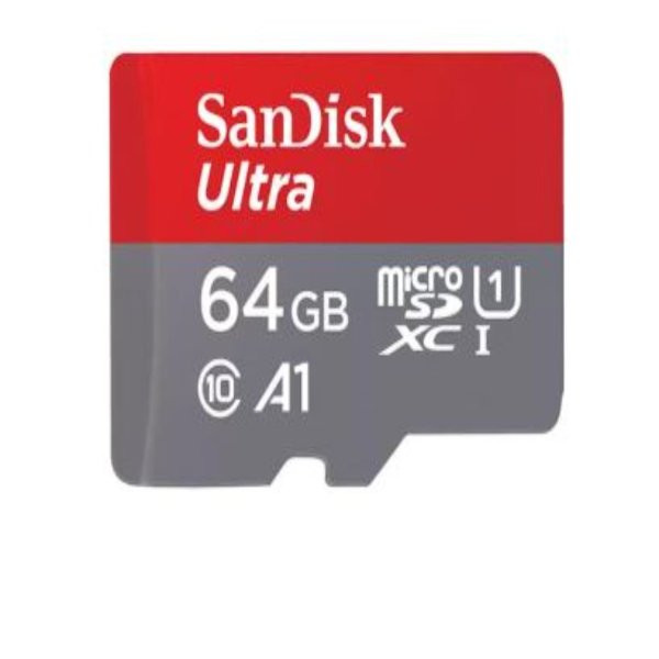 کارت حافظه microSDXC سن‌دیسک مدل Ultra A1 کلاس 10 استاندارد UHS-I U1 سرعت 140 مگابایت بر ثانیه ظرفیت 64 گیگابایت
