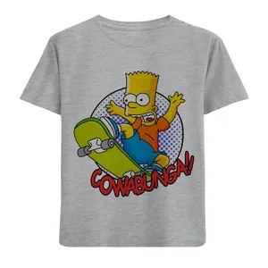 تی شرت آستین کوتاه بچگانه مدل سیمپسون واسکیت F784