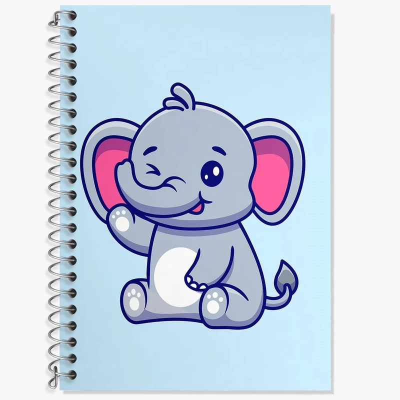 دفتر لغت 50 برگ خندالو مدل فیل کد 29475