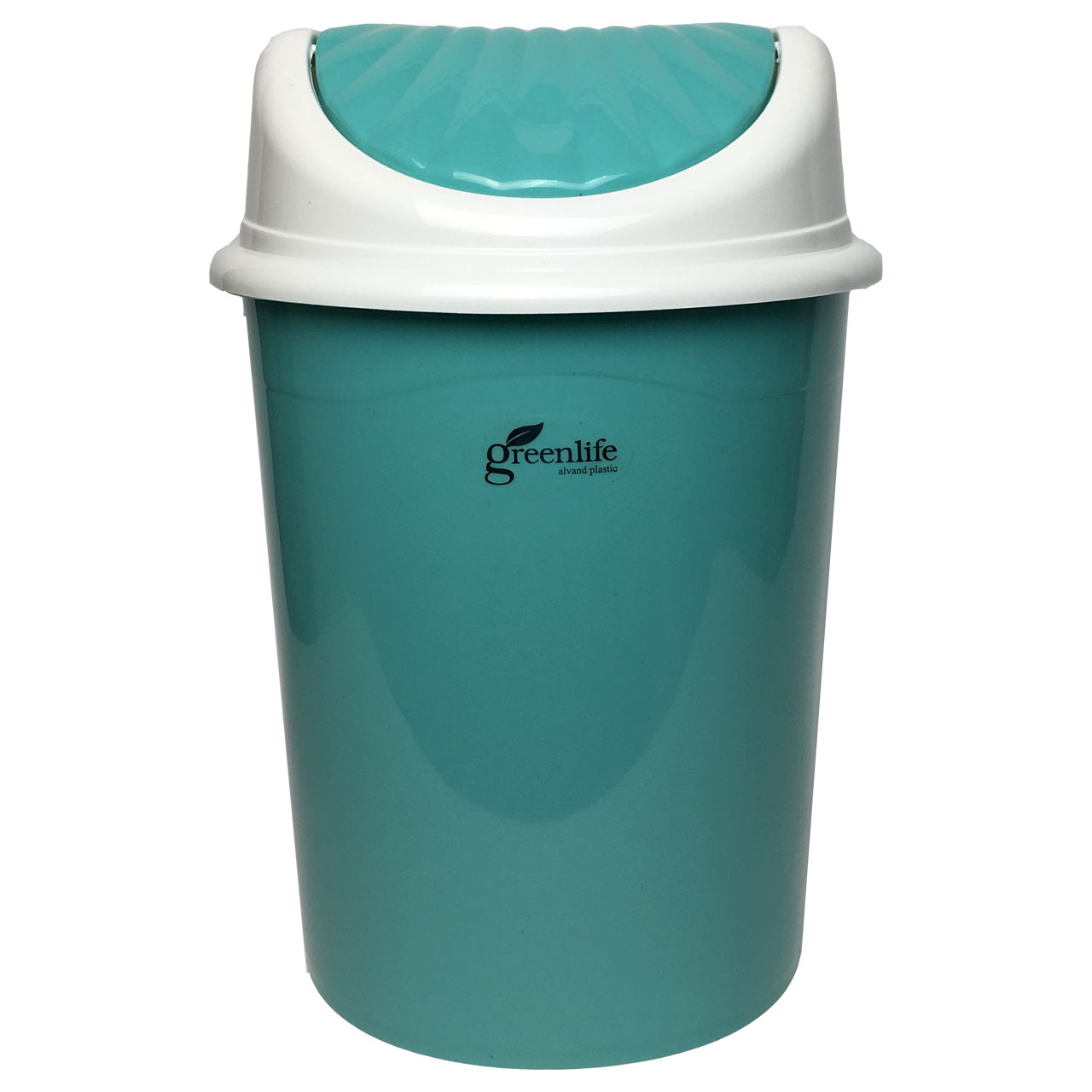 سطل زباله بادبزنی الوند مدل green life ظرفیت 1.5 لیتر
