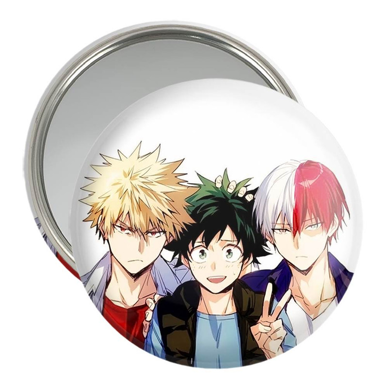 آینه جیبی خندالو مدل انیمه آکادمی قهرمان من My Hero Academia  کد 10083