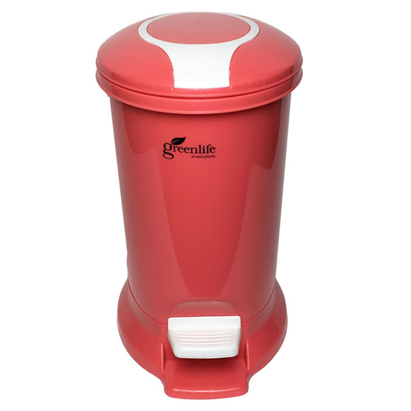 سطل زباله پدالی الوند مدل green life ظرفیت 10 لیتر