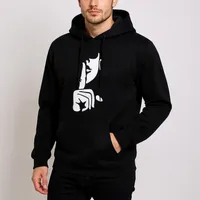 هودی مردانه مدل نیمرخ و دست کد F422