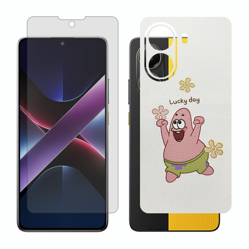محافظ صفحه نمایش مات گلس مدل Together مناسب برای گوشی موبایل شیائومی Poco X7 Pro به همراه برچسب پوششی پشت گوشی