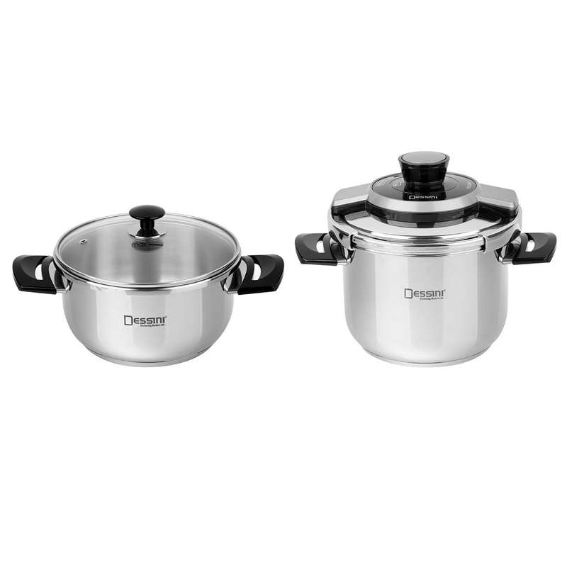 زودپز دوقلو دسینی مدل Twin Fastcook گنجایش 7 و 4 لیتر