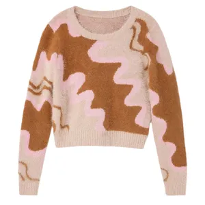 پلیور یقه گرد زنانه مدل 1823