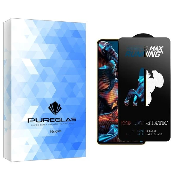 محافظ صفحه نمایش پیور گلس مدل NueGlasnewpkg Running Max مناسب برای گوشی موبایل شیائومی Redmi Note 12 Pro