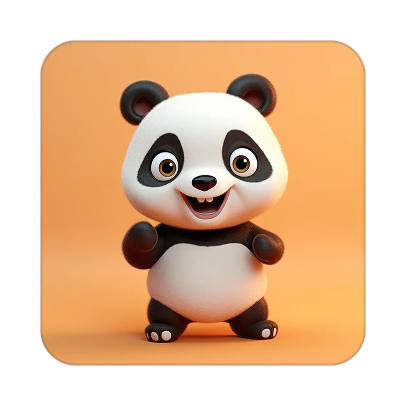 زیر لیوانی کاکتی طرح حیوانات کارتونی مدل mp27201