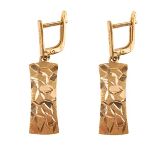 گوشواره طلا 18عیار گالری طلاچی مدل آویز 28