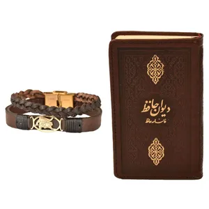 ست هدیه طرح تولد مرداد کهن چرم  مدل m119- 5