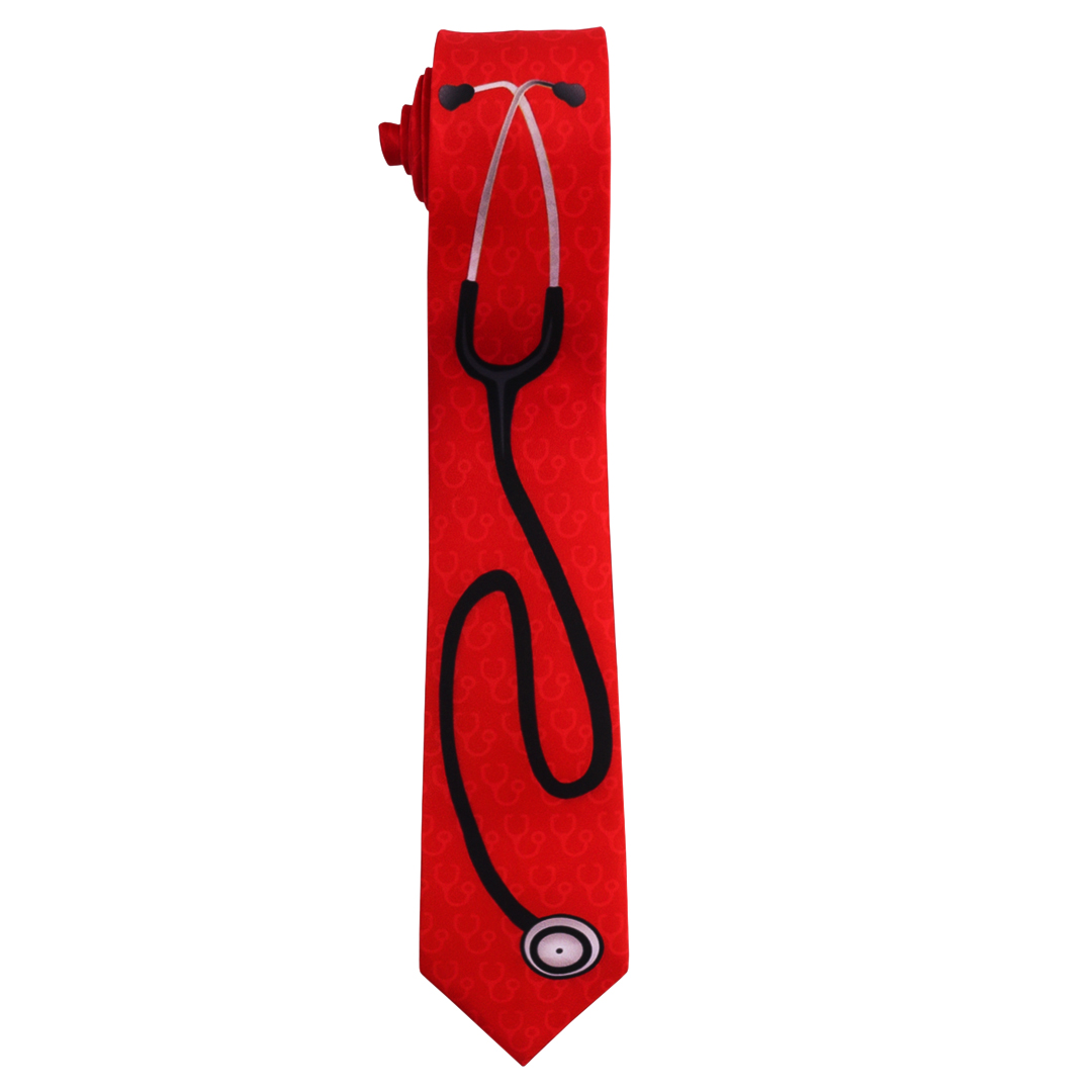 کراوات مردانه مدل گوشی پزشکی کد 193
