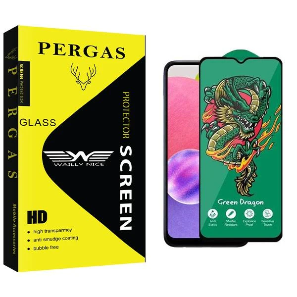 محافظ صفحه نمایش وایلی نایس مدل Pergas Green_Dragon مناسب برای گوشی موبایل سامسونگ Galaxy A03s