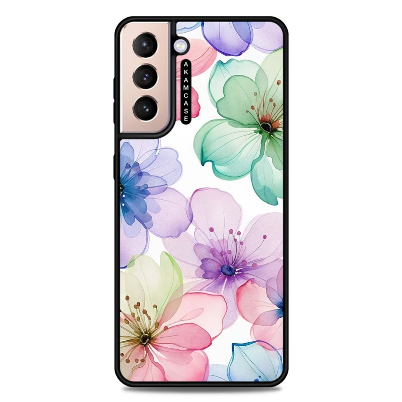 کاور آکام مدل AMC-WSGS21P-FLOWERS-34 مناسب برای گوشی موبایل سامسونگ Galaxy S21 Plus