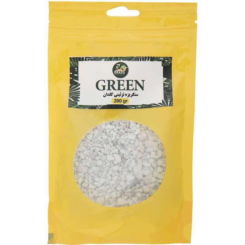 سنگ تزیینی گلدان اوراس مدل Green بسته 200 گرمی سنگ تزیینی گلدان اوراس مدل Green بسته 200 گرمی