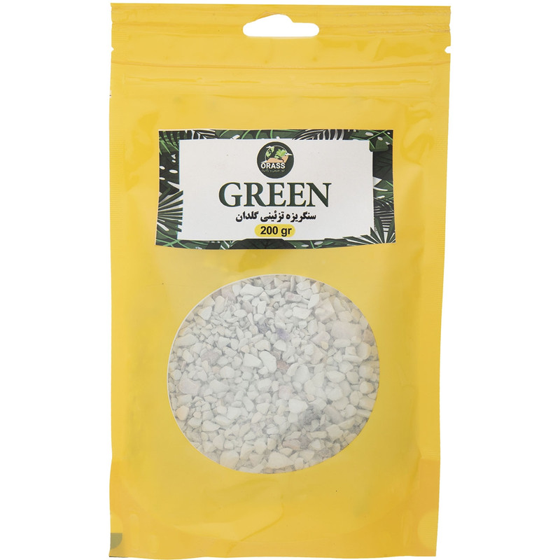 سنگ تزیینی گلدان اوراس مدل Green بسته 200 گرمی سنگ تزیینی گلدان اوراس مدل Green بسته 200 گرمی