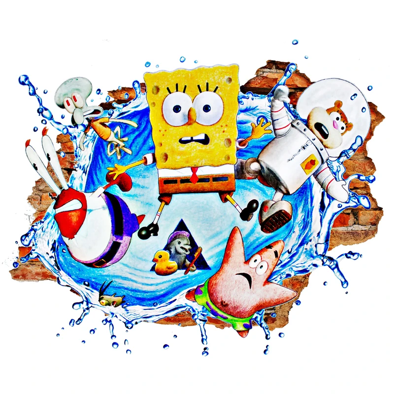 استیکر کودک سالسو مدل Sponge Bob