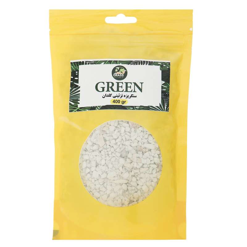 سنگ تزیینی  گلدان  اوراس مدل Green بسته 0.4 کیلوگرمی