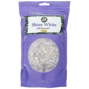 سنگ تزیینی   گلدان اوراس مدل Shiny White بسته 1/8 کیلوگرمی