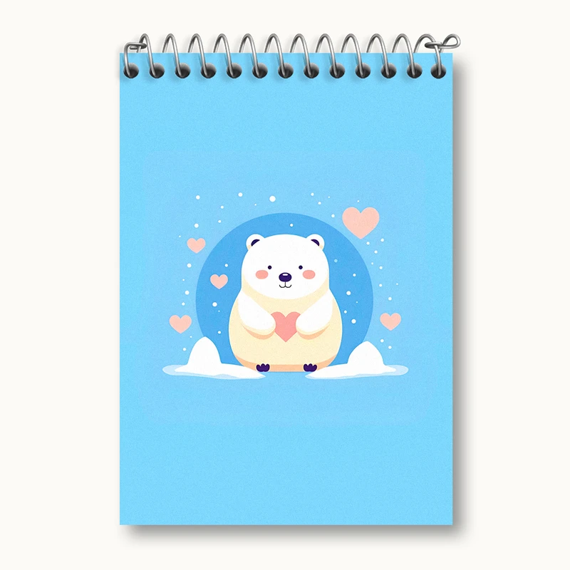 دفتر یادداشت 50 برگ خندالو طرح خرس بامزه کد N2748