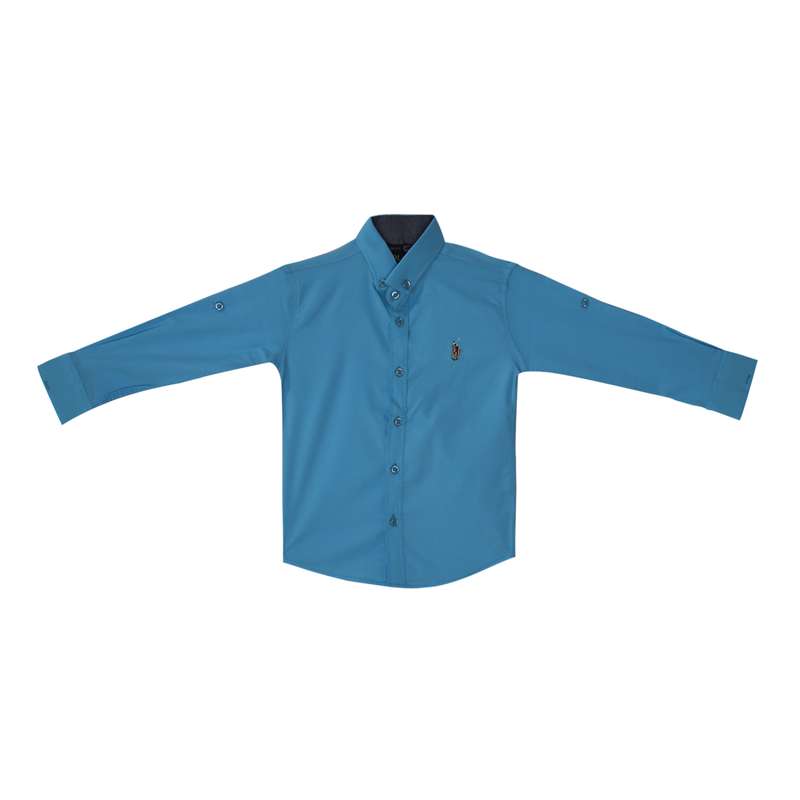 پیراهن پسرانه مدل O_1 رنگ آبی