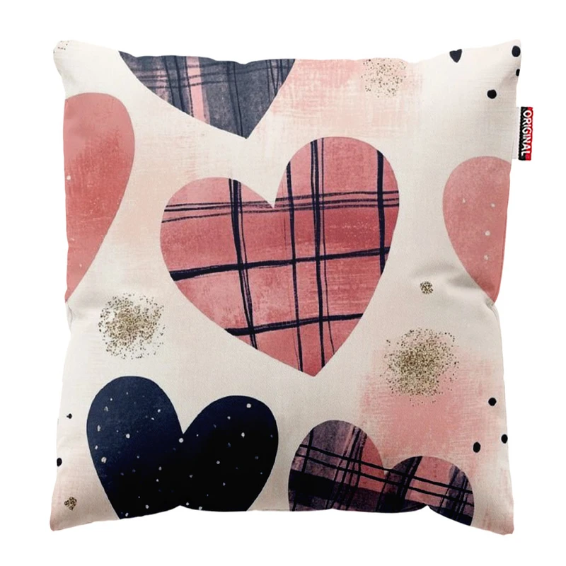   کوسن پاد آفرین طرح قلب کد 1563 سایز 30*30 سانتی متر